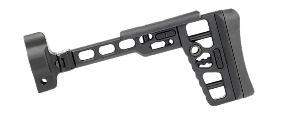 Samson S.A.S Side-Folding Stock with MP5 End Cap, Black Aluminum Construction 040616301