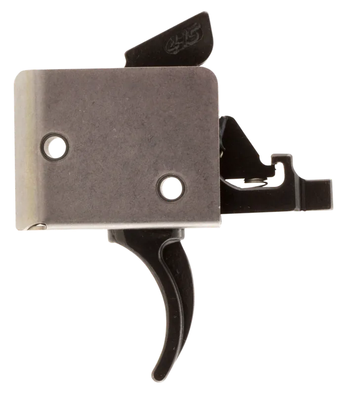 CMC Triggers AR-15 Drop-In Two-Stage Curved Trigger, 2-4 lb Pull, Black/Silver 93502