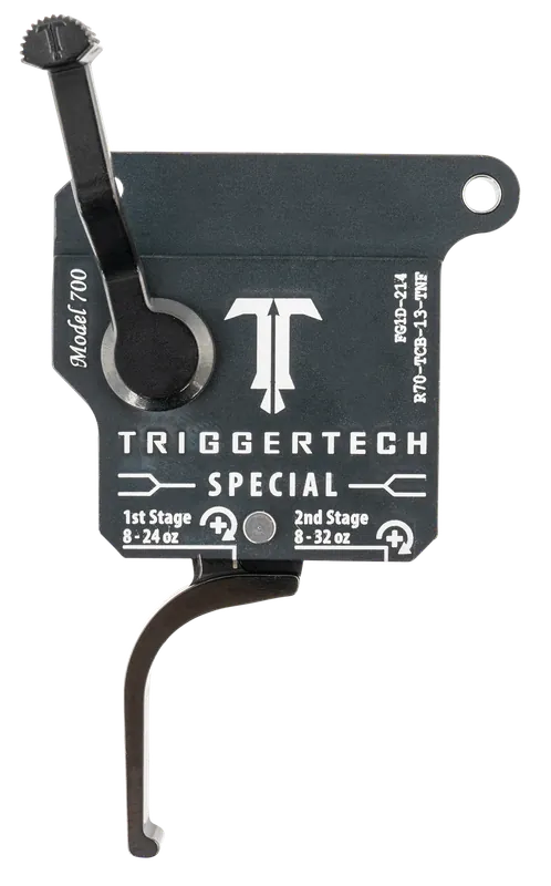 TriggerTech Special Two-Stage Flat Trigger for Remington 700 Right Hand, Matte Gray/Black R70TCB13TNF