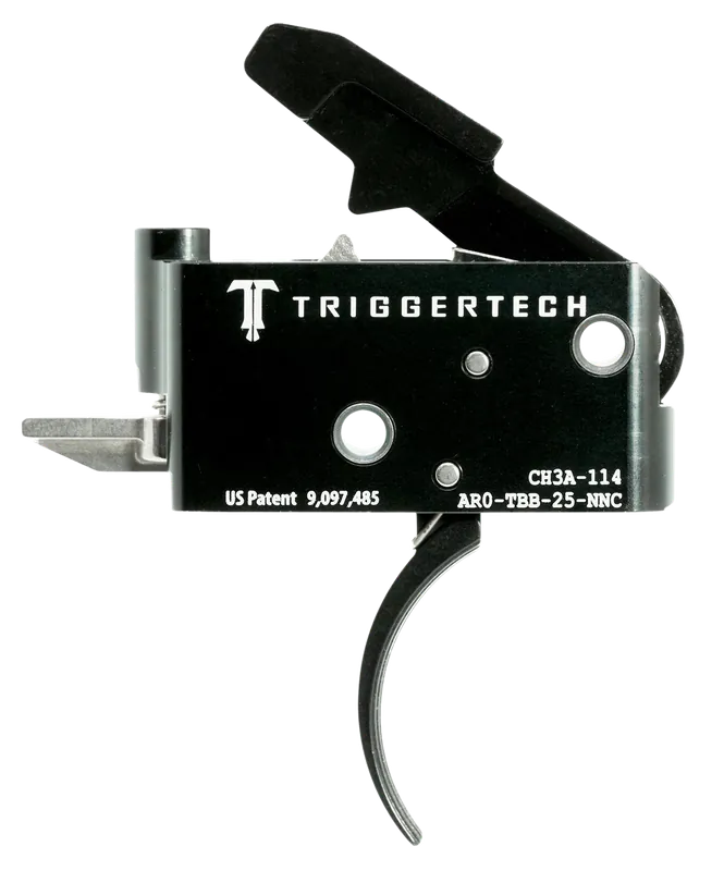 TRIGGERTECH Adaptable Primary AR-15 Two-Stage Curved Drop-In Trigger, Adjustable 2.5-5 lb AROTBB25NNC