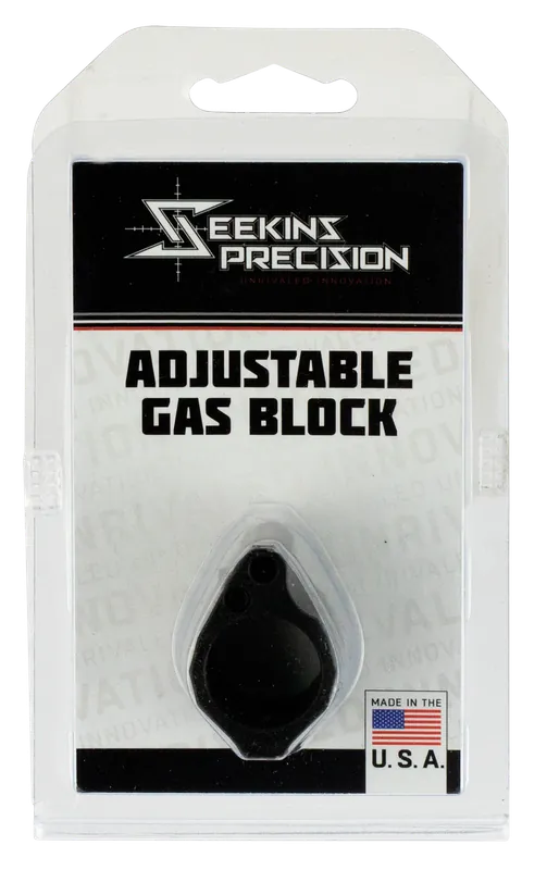 Seekins Precision Low-Profile Adjustable .750 Gas Block, Black Melonite Finish 0011510031
