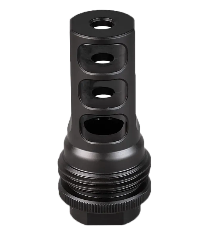 SilencerCo ASR 3-Port Muzzle Brake, Black Nitride, 9/16x24 RH Threads, 9mm AC4766