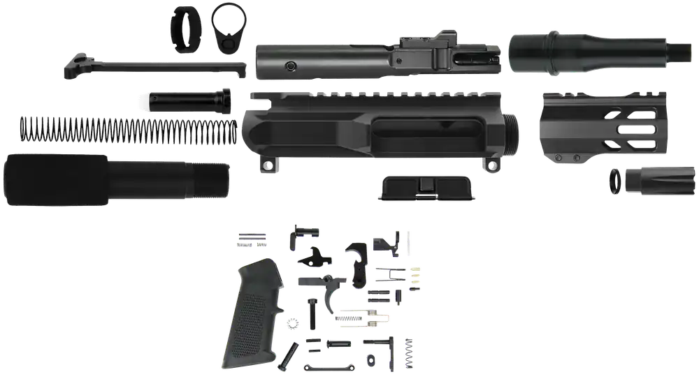 TacFire .45 ACP Pistol Build Kit, Black Steel Components, 14-Piece Set SSPK45ACPLPK4