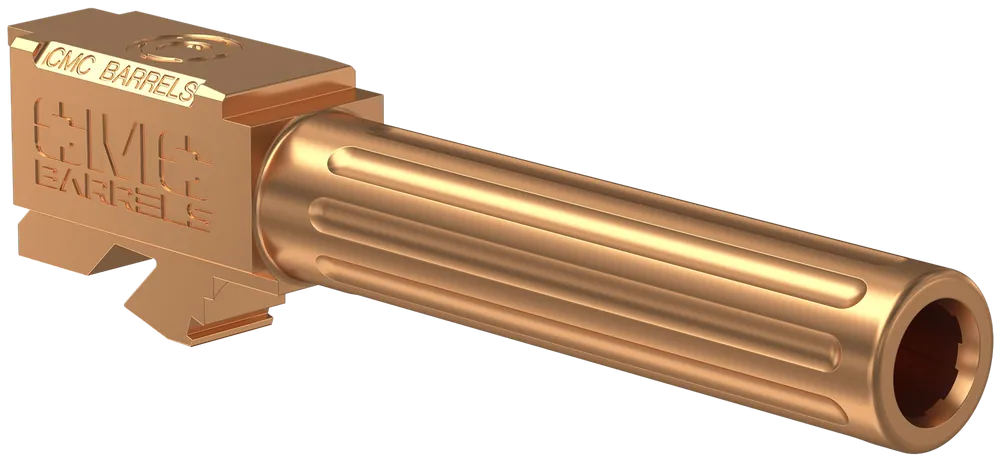 CMC Triggers Match Precision Drop-In Barrel for Glock 19 Gen 3-4 9mm 4.01in Bronze DLC 75524