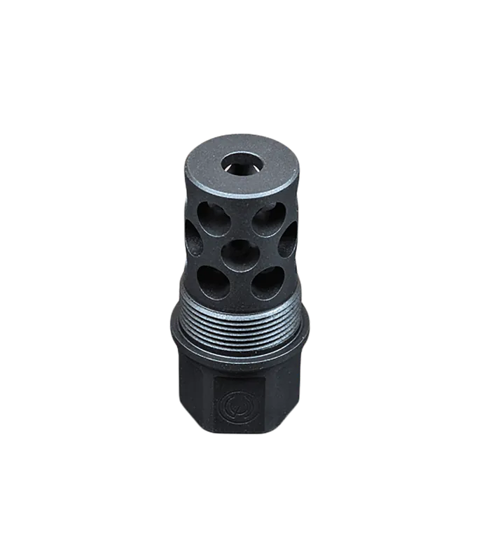 SilencerCo TOMD Compact Radial Muzzle Brake, 1/2x28 Threads, .30 Cal, Matte Black AC5232