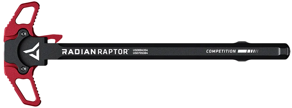 RADIAN WEAPONS Raptor Competition Ambidextrous AR-15 Charging Handle, Red Anodized 7075 R0232