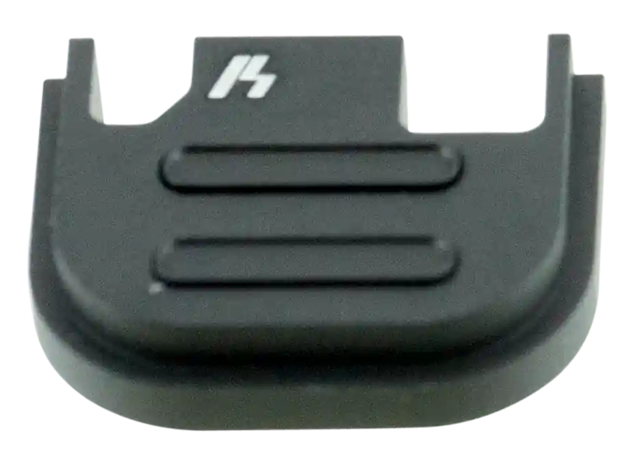 Strike Industries V2 Glock Slide Cover Plate, Tool-Less Push Button, Black Anodized Aluminum GSPV2BK