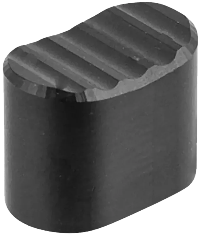 Battle Arms Development Enhanced Magazine Release Button, V-Groove Serrated 7075-T6 Black Anodized BADEMRB