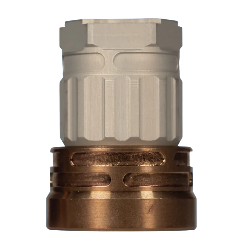 Q LLC Erect9r Three-Way Tri-Lug Mount for 9mm, Aluminum/Stainless, Clear Hardcoat ACCE9MOUNTTRILUGCLEAR