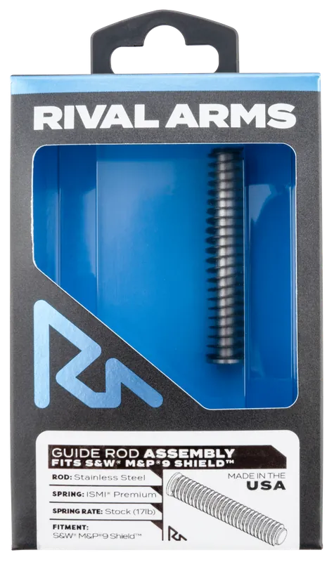 Rival Arms Stainless Steel Guide Rod Assembly for S&W M&P 9 Shield with 17 lb Spring RARA50M101S