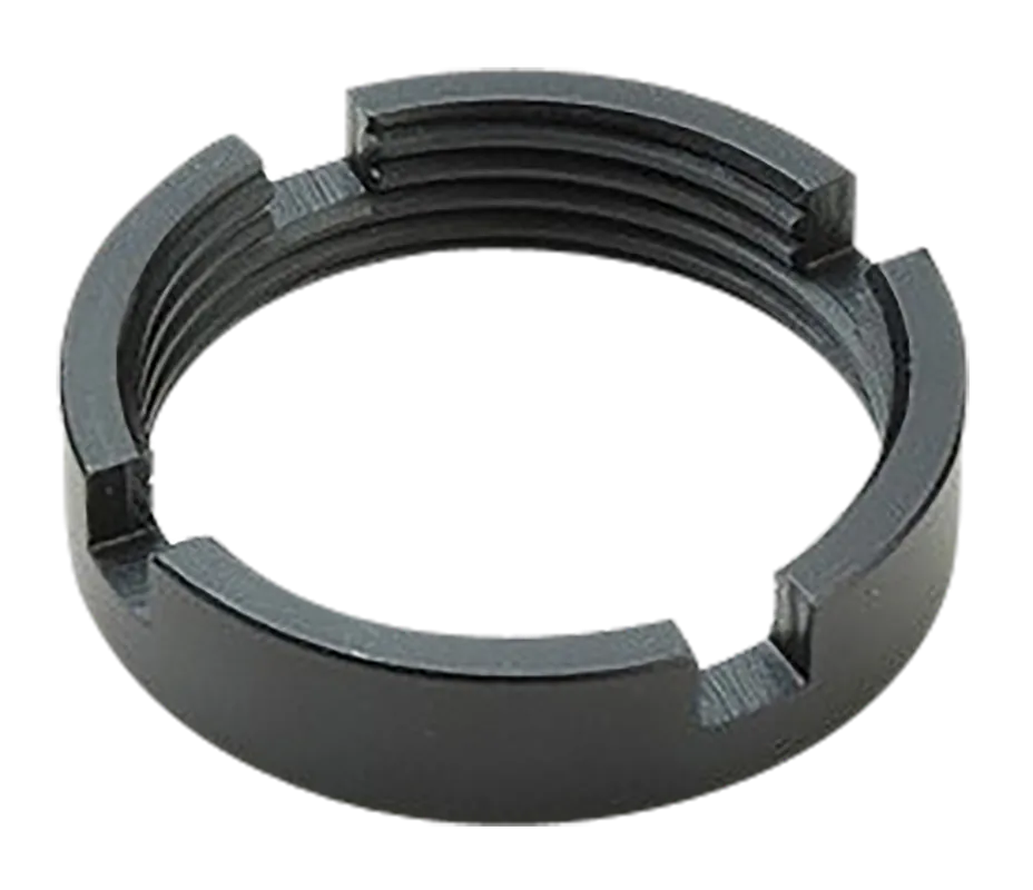 Ergo AR-15 Castle Nut, Steel with Black Finish for Commercial/Military/Hybrid Buffer Tubes 4971B