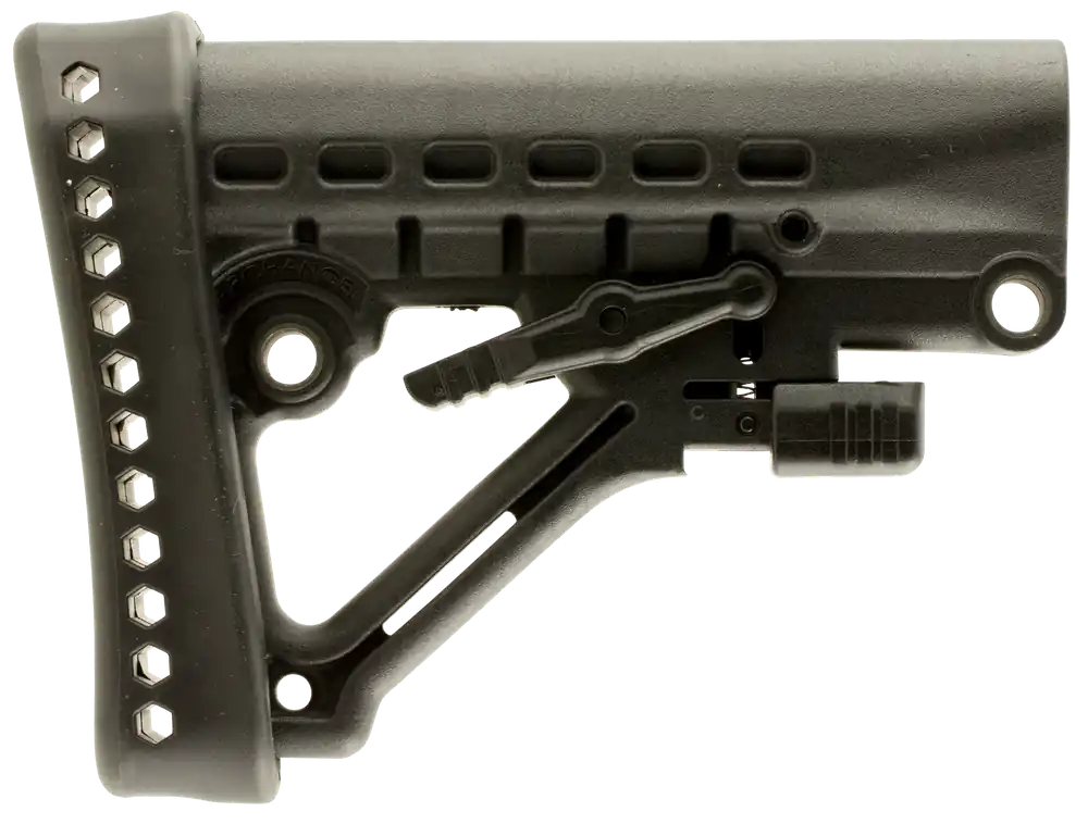 Archangel Heavy Duty 6-Position Adjustable AR Buttstock for Commercial Buffer Tubes, Black AA120