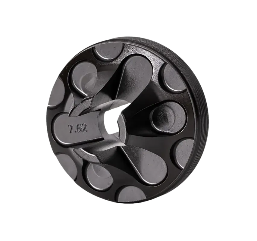 RUGGED SUPPRESSOR 7.62mm Flash Hider Front Cap for Rugged Rifle Suppressors, Black FC006