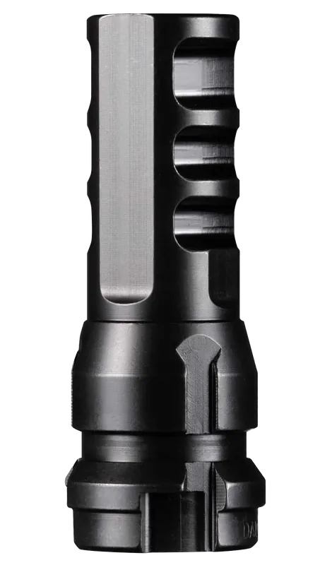 Dead Air KeyMo .338 Cal Muzzle Brake, Black Nitride 4140 Steel, M18x1.5 Threads DA106