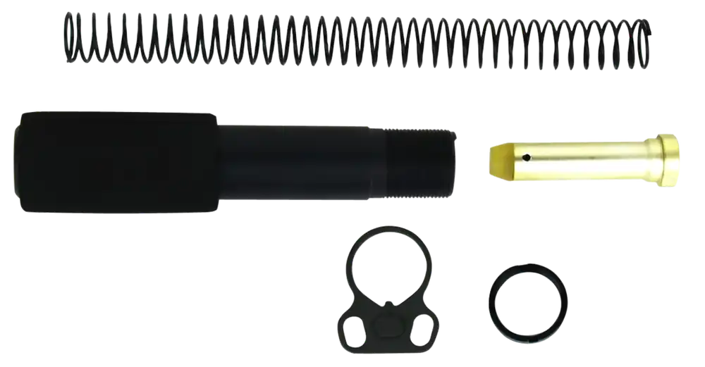 TacFire AR-15 Mil-Spec Pistol Buffer Tube Kit w/ Dual Loop End Plate, Spring & Buffer MAR049B