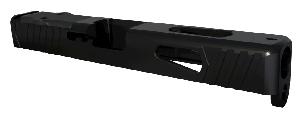 Rival Arms Precision Slide A1 QPQ Black 17-4 Stainless, Doctor Optic Cut, Glock 17 Gen 3 RA10G105A
