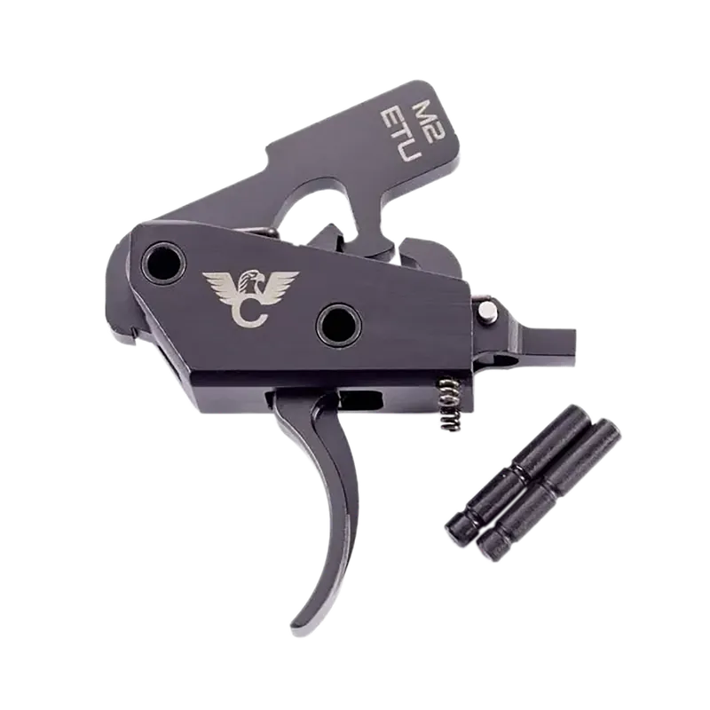 Wilson Combat Enhanced Trigger Unit Two-Stage Drop-In AR-15/AR-10 Black DLC Trigger TRETUM2