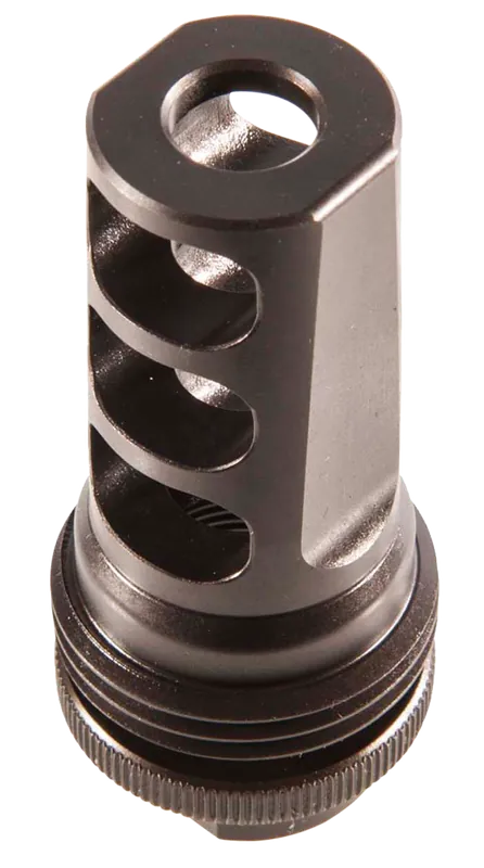 SilencerCo ASR 3-Port Muzzle Brake, Black Steel 5/8x24 Threads for .30 Cal Rifles AC591