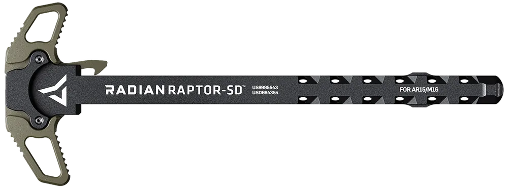 Radian Weapons Raptor-SD Ambidextrous AR-15/M16 Charging Handle, Gas-Ported Shaft R0376