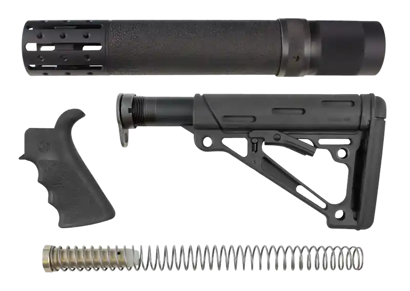 Hogue OverMolded AR-15/M16 Furniture Kit w/ Rifle-Length Forend, Finger-Groove Grip & Stock 15078