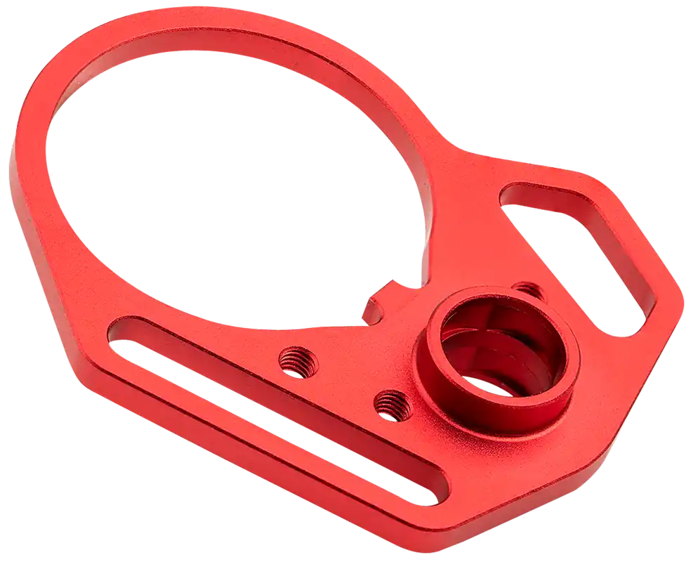 Strike Industries Multi-Function QD End Plate & Anti-Rotation Castle Nut, Red ARULMFEP&ACNRED