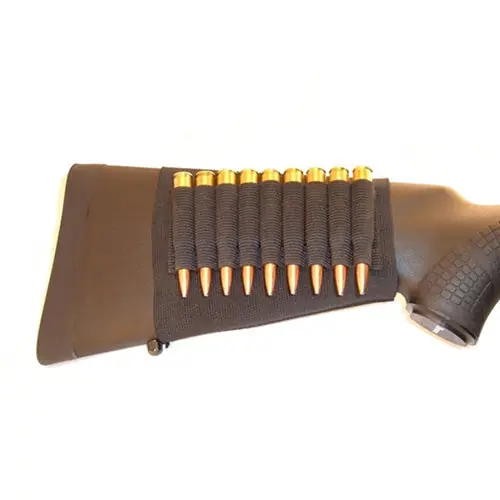 Grovtec Rifle Buttstock Cartridge Shell Holder, Open Style 9-Round Stock Sleeve GRVGTAC81