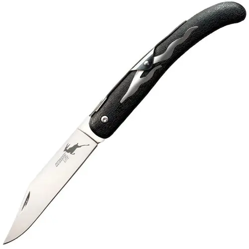 Cold Steel Kudo Lite Folding Pocket Knife, 4.25-Inch Clip Point Blade, Black Zy-Ex Handle COLCS20KJ