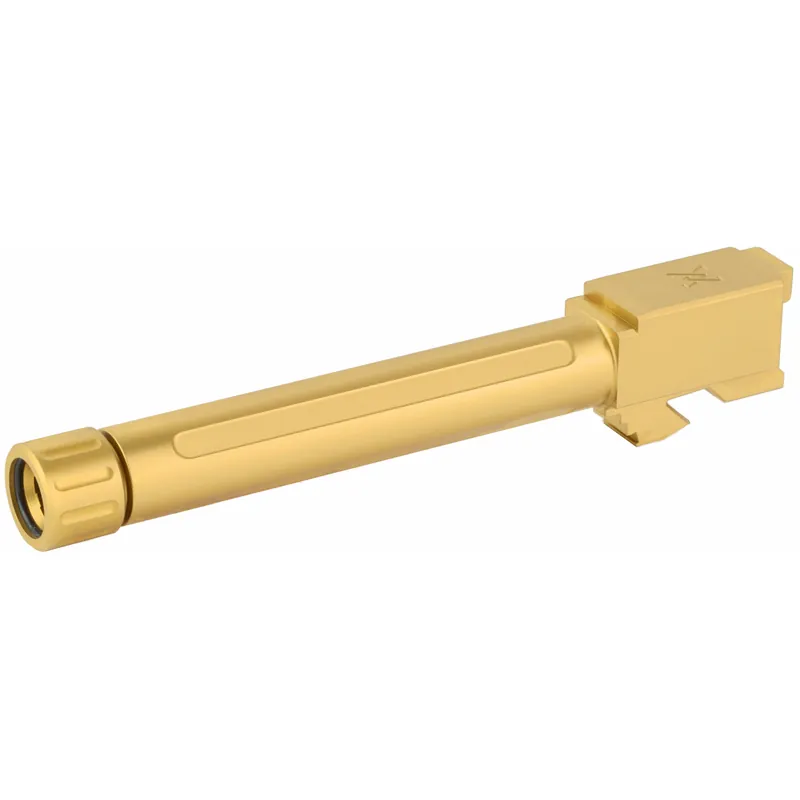 True Precision Glock 17 Gen 1-4 Threaded 9mm Barrel, Gold Titanium Nitride 1/2x28 TP-G17B-XTG