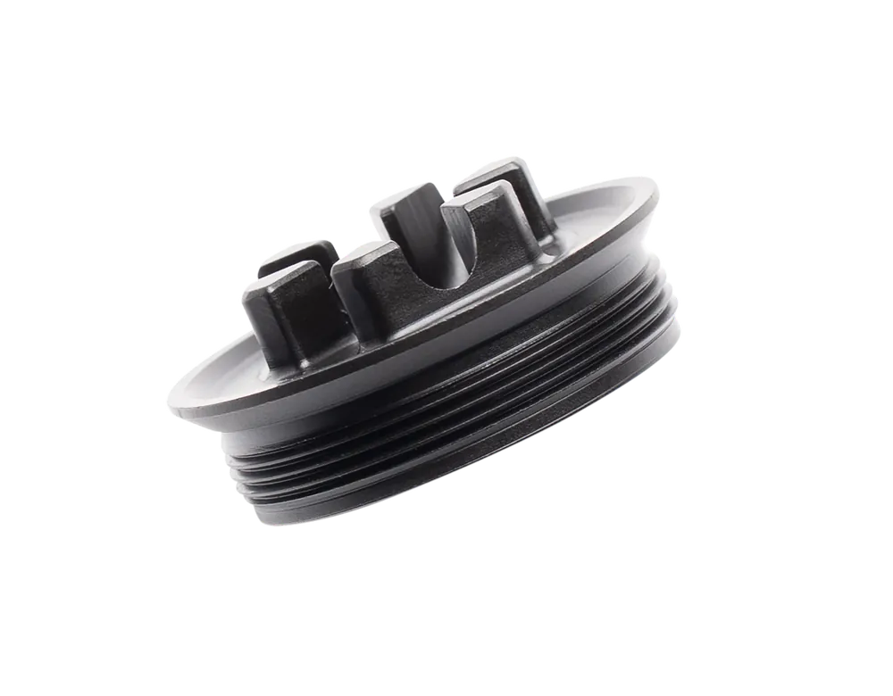 Dead Air R-Series Flash Hider Front Cap for 5.56mm, 6-Tine, Black Nitride Stainless Steel RXD206