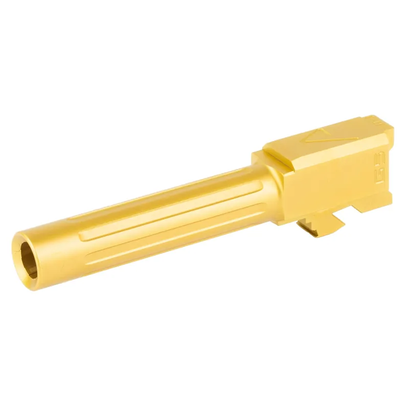 Agency Arms Mid Line Barrel for Glock 19 Gen 5, Titanium Nitride Gold Finish, MLG19G5FTiN
