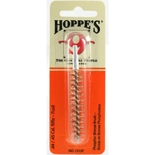 Hoppe‘s Phosphor Bronze Rifle Bore Brush, .44/.45 Caliber, Stout Bristles for Lead Fouling HOP1315P