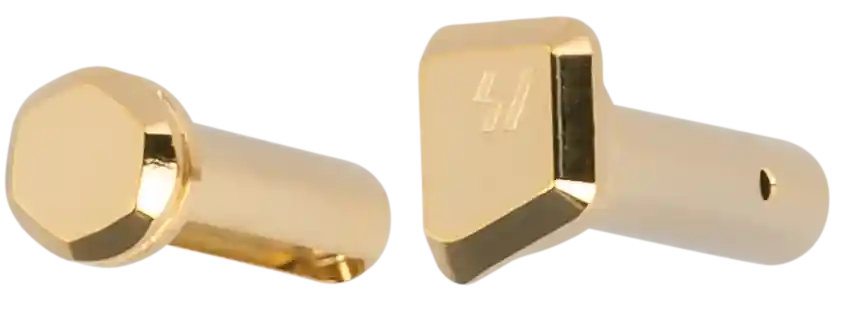 Strike Extended Takedown & Pivot Pin Set for AR-15/M4/M16, Gold Steel Precision-Machined AREPTPGC
