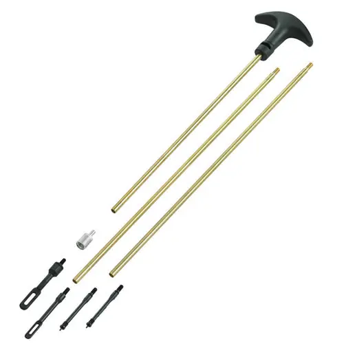 Outers Universal Brass Gun Cleaning Rod Kit, 3-Piece 30-Inch Takedown Set, OUT41616
