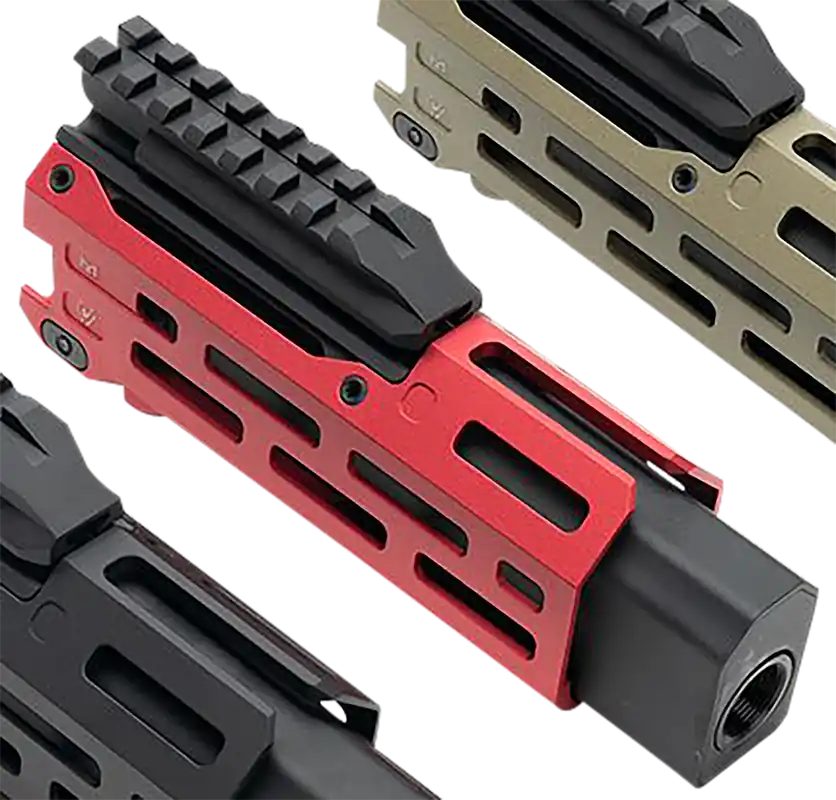 Strike Industries Strike 6" M-LOK Handguard w/ Faux Suppressor for CZ Scorpion EVO, CEVOHG6RED