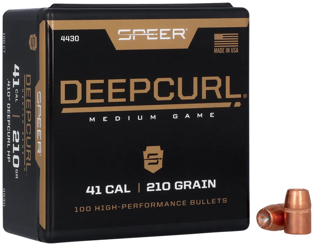 Speer Ammo DeepCurl .41 Caliber 210 Grain Hollow Point Hunting Bullets 100/Box (5/Case) 4430