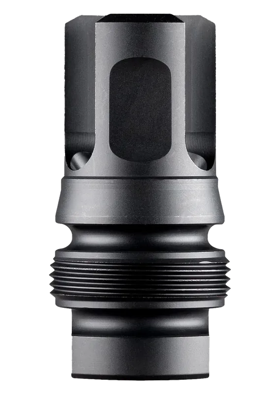 Dead Air Xeno 3-Prong Micro Flash Hider, Black Nitride 4140 Steel 5/8x24 9mm Bore DA130
