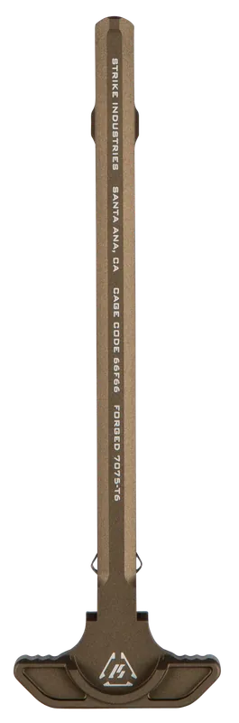 Strike Latchless Ambidextrous AR-15 Charging Handle, 7075-T6 Forged Aluminum FDE ARSLCHFDE