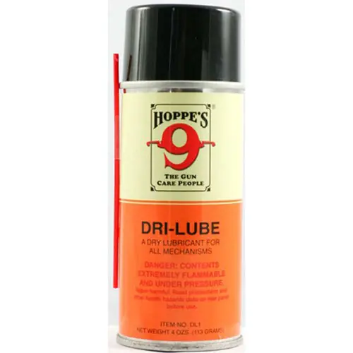 Hoppe‘s No. 9 Dri-Lube Dry Lubricant 4 oz Aerosol Spray for Firearms & Mechanisms HOPDL1