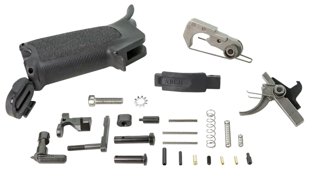 Bravo BCM Enhanced AR-15 Lower Parts Kit w/ PNT Trigger, Mod 3 Grip & Trigger Guard ELPKBLK