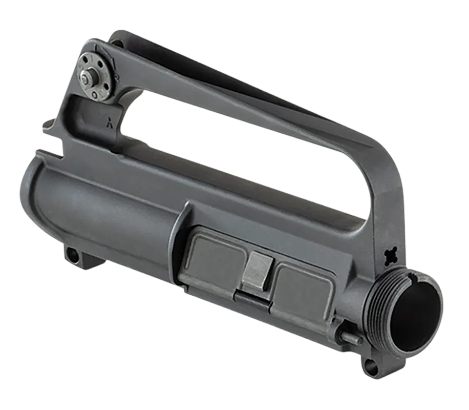 LUTH-AR Assembled Slick-Side A1 Upper Receiver, 7075-T6 Hardcoat Anodized Black UR-01-E3-SA