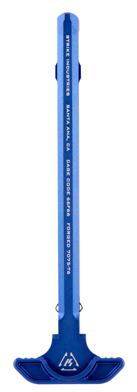 Strike Latchless AR-15 Charging Handle, 7075 Forged Aluminum, Blue Anodized ARSLCHBLU