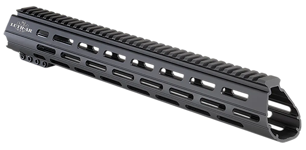 Luth-AR Palm Vented M-LOK Free Float Handguard, Black Hardcoat Anodized Aluminum HG-LW15M
