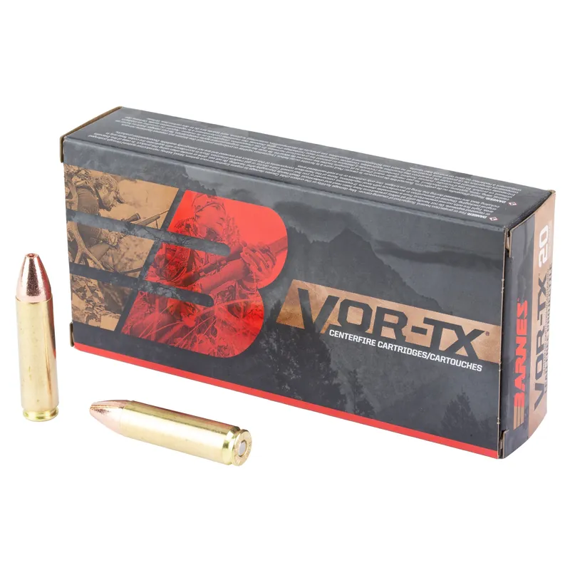 Barnes VOR-TX .450 Bushmaster 250 Grain TSX Flat Base Lead-Free Rifle Ammunition, 20 Rounds 32085