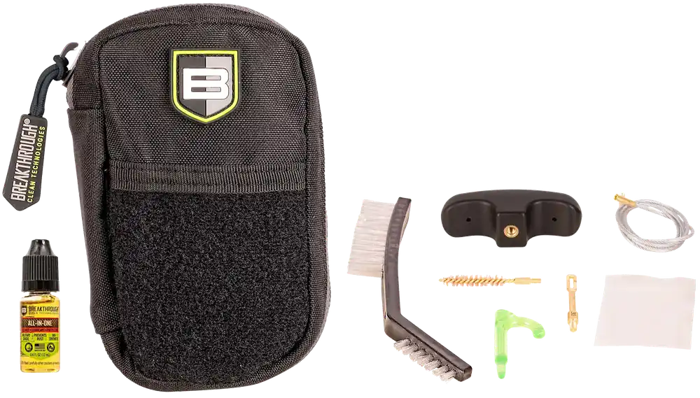 Breakthrough Clean Badge Series 7.62mm Pull-Through Gun Cleaning Kit w/ All-in-One CLP, BTCOP30