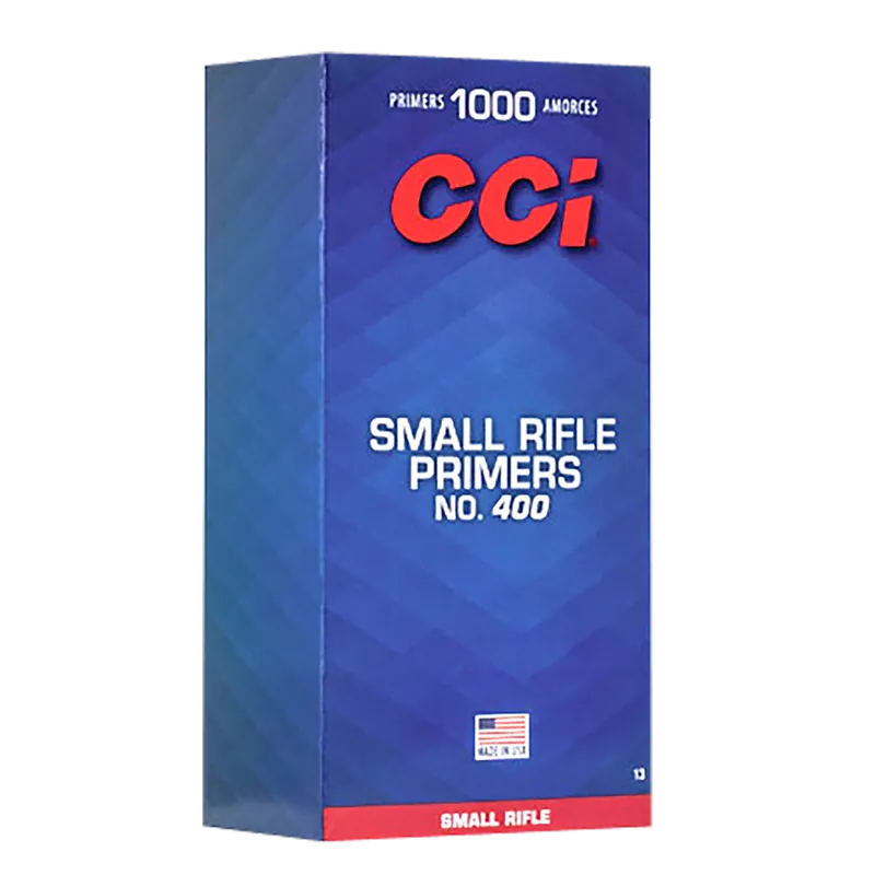 CCI No. 400 Small Rifle Primers, Standard Non-Corrosive Reloading Primer (1000/Box) 0013