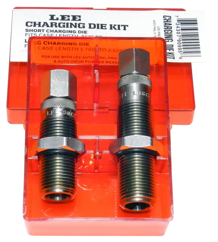 Lee Precision Powder Charging Die Kit for Auto-Disk & Auto-Drum Powder Measures, 2-Die Set 90995
