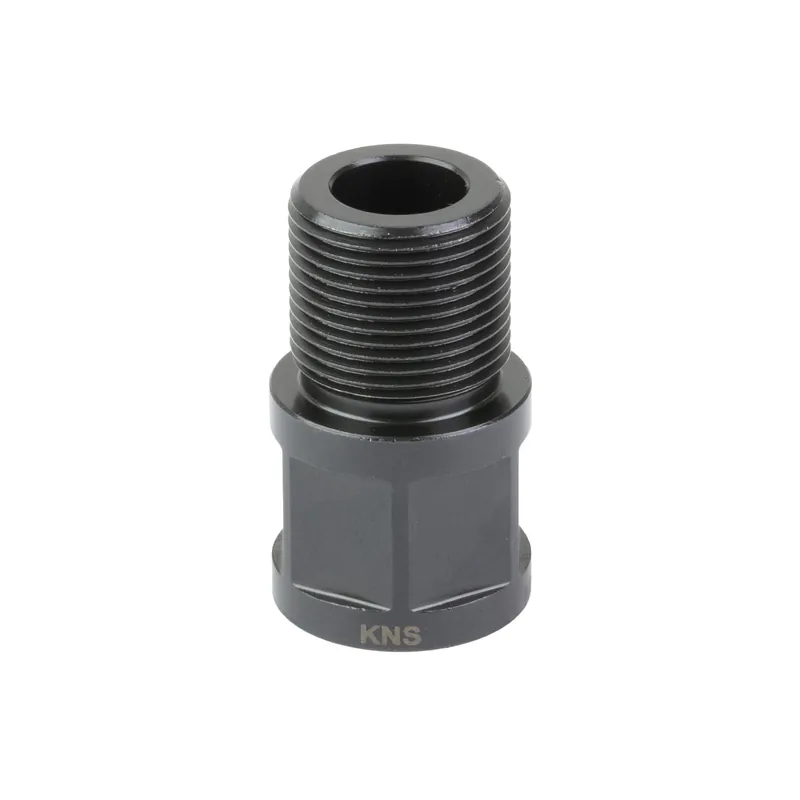KNS Precision AK Thread Adapter 14x1 Left-Hand to 5/8x24 Right-Hand Steel AK47TA