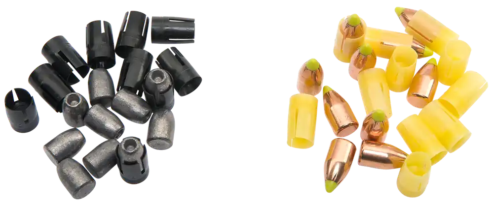 Traditions Sight-In Combo Pack 50 Caliber Muzzleloader Bullets (15 Smackdown + 15 Plinker) A1829