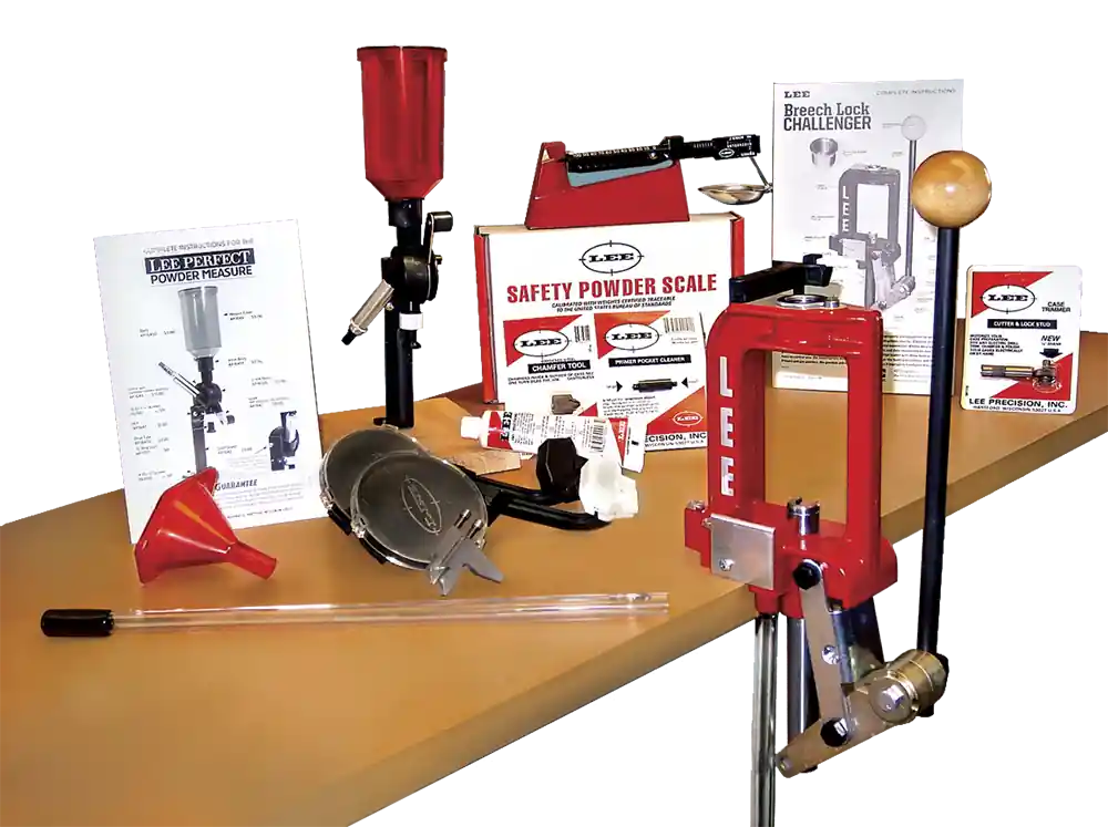 Lee 50th Anniversary Reloading Kit with Breech Lock Challenger Press, Powder Measure & Scale 90050