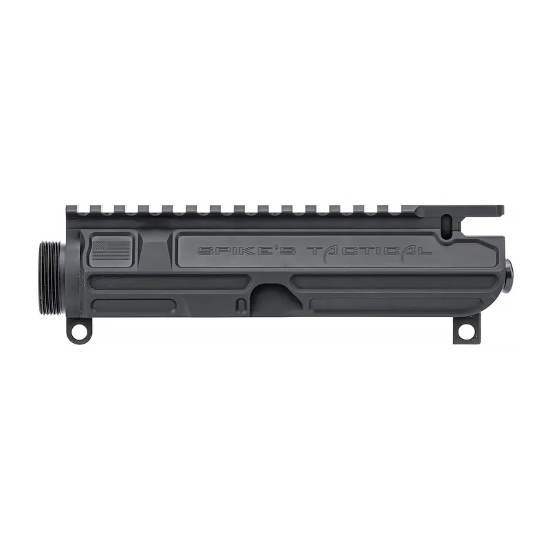 Spike‘s Tactical Gen 2 Billet AR-15 Upper Receiver, Black, Mil-Spec Barrel Nut SFT52B2